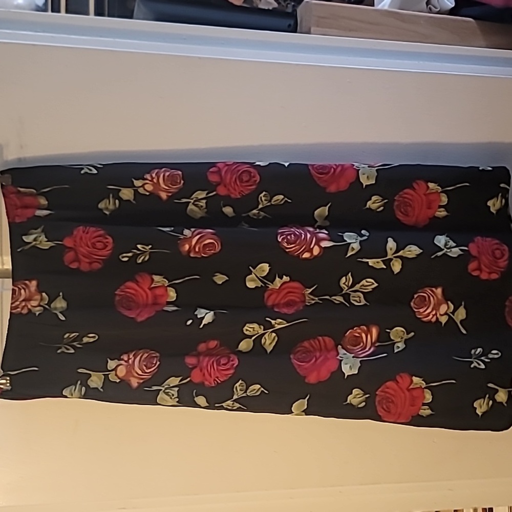 Skirt, Long, with Roses